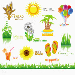 健康生活阳光元素