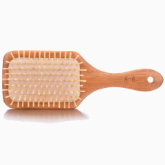 檀香木按摩卷发梳