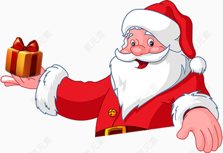 礼物圣诞老人素材