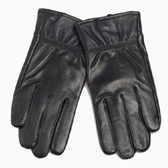 黑色皮手套男士