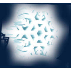 雪花素材漂浮冬季