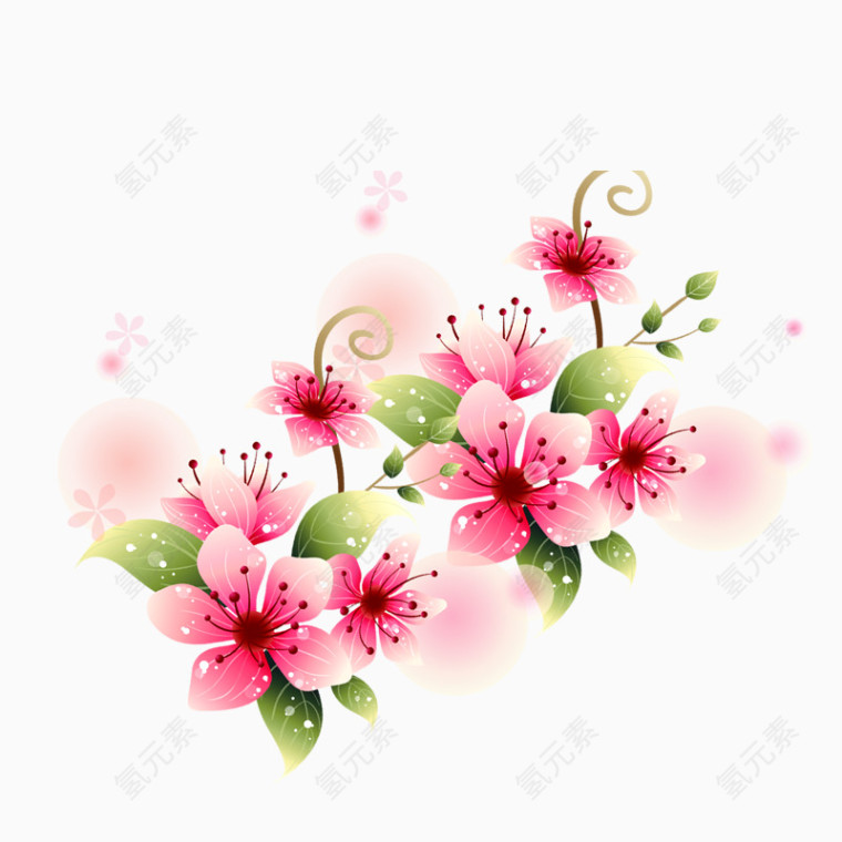 粉色花朵