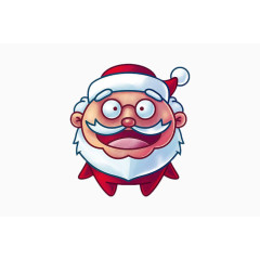 大笑的卡通圣诞老人