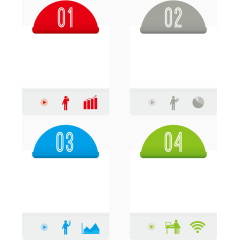 个性数据标矢量图