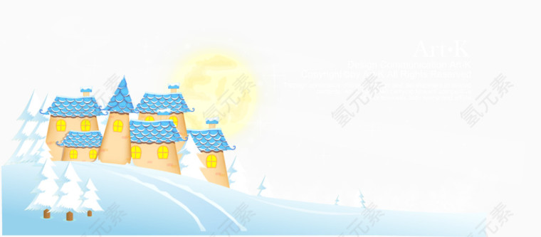 卡通房子PNG矢量元素