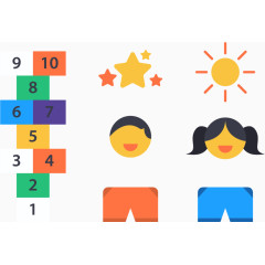 矢量图儿童形象