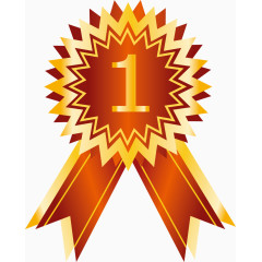 金黄色奖杯修饰元素