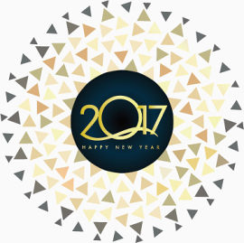 精美2017年艺术字设计矢量素材