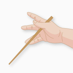 矢量筷子手势