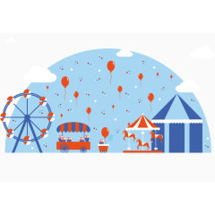 矢量游乐场图案