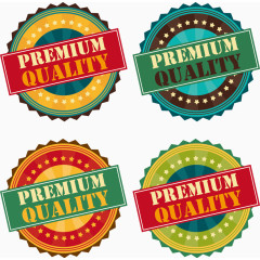 锯齿优质标签设计矢量素材