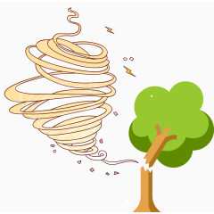 2017天气类台风元素矢量素材