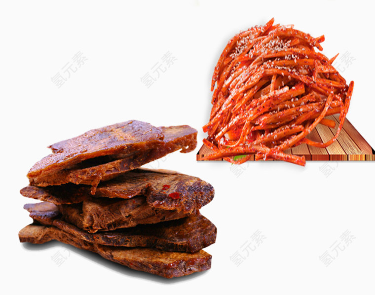 牛肉干牛板筋免抠素材