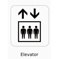 矢量电梯图标