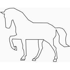 简笔画的马