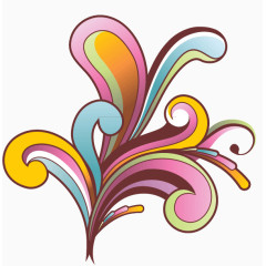 矢量手绘彩色底纹