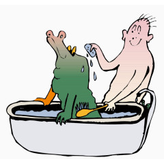 洗澡的怪兽