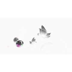 情人节浪漫唯美镂空蝴蝶