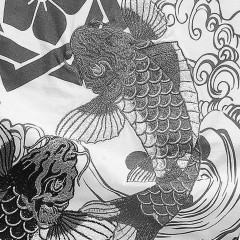 浮世绘风格神话大鱼锦鲤