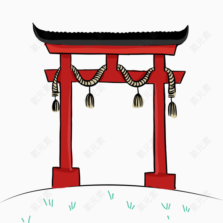 矢量日式神社