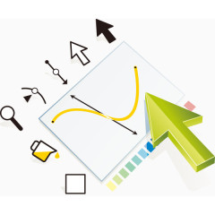 矢量卡通办公文具发展