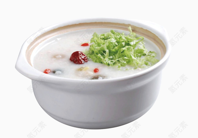 砂锅红枣青菜粥