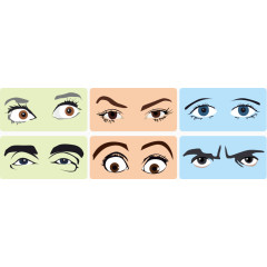 矢量眼睛眉毛合集