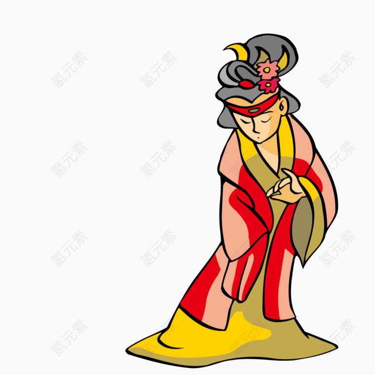 跳舞的古代女子