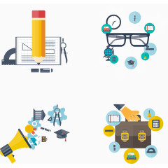 商务办公矢量扁平素材