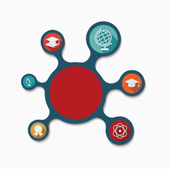 矢量PPT设计圆形数据图标