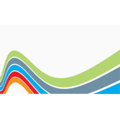 矢量彩色动感波浪纹理素材