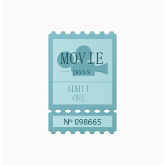 创意彩色入场券