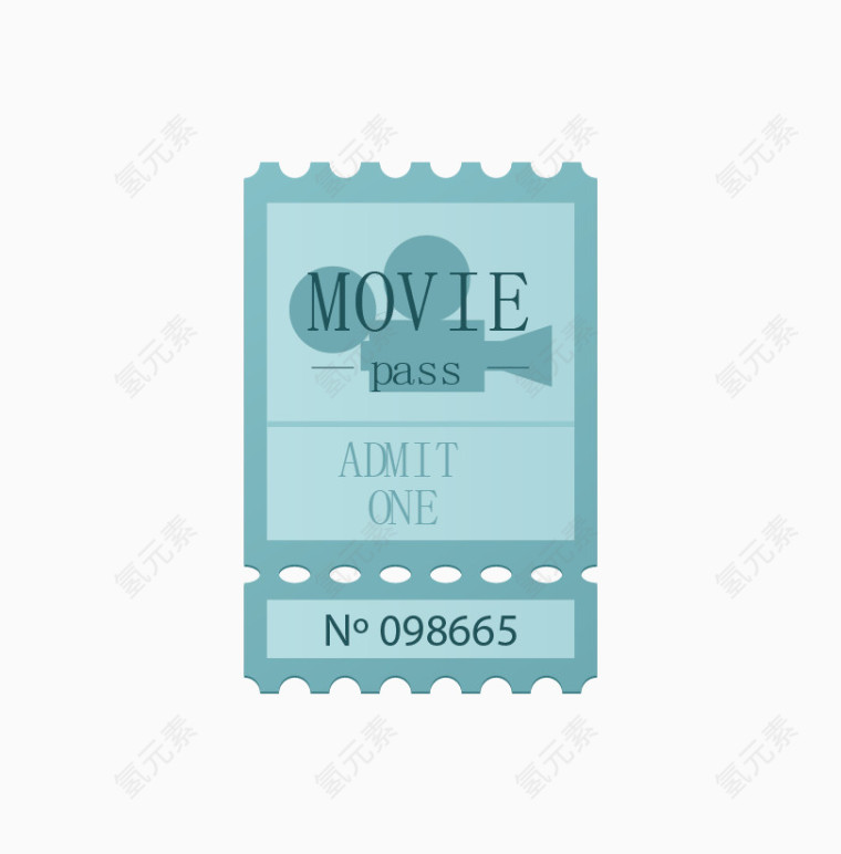 创意彩色入场券