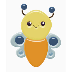 可爱卡通毛毛虫