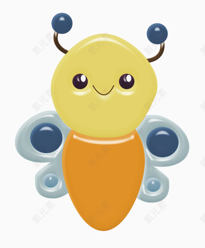 可爱卡通毛毛虫