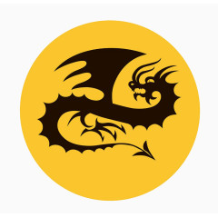 传统花纹龙纹身装饰图案