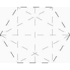 黑色几何多边形