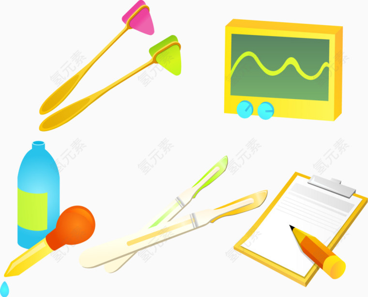 手术刀滴管心电图