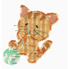 玩线团的小猫咪