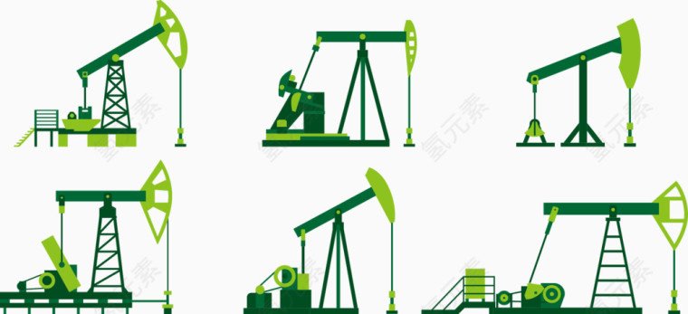 矢量挖石油