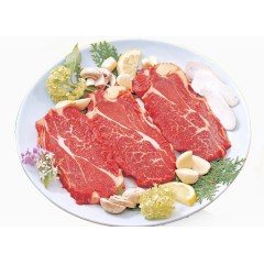 美味的韩式烤牛排