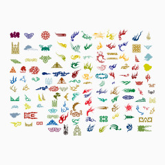 花纹装饰矢量图AI