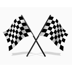 黑白方格小旗
