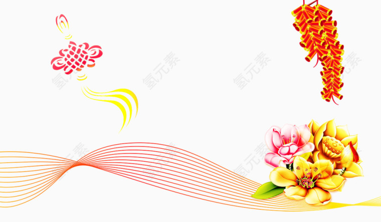 鞭炮花朵素材