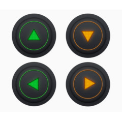 上下左右键按钮PSD素材