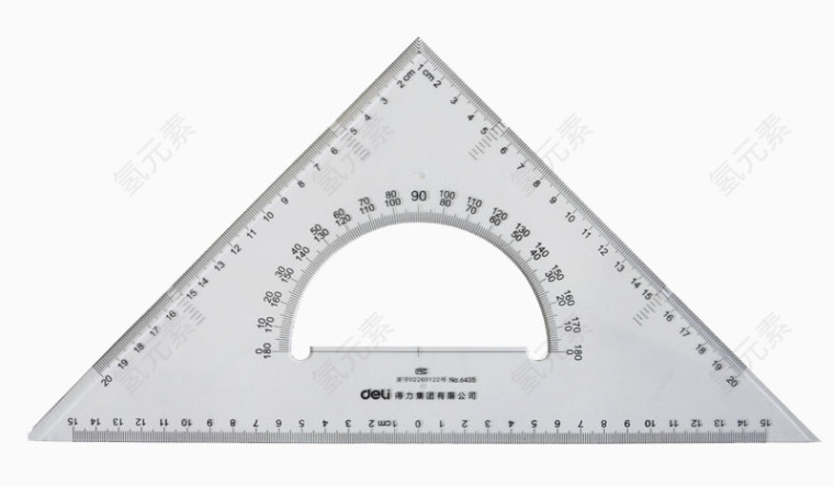 透明等角三角尺