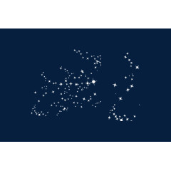 天空点点繁星装饰璀璨