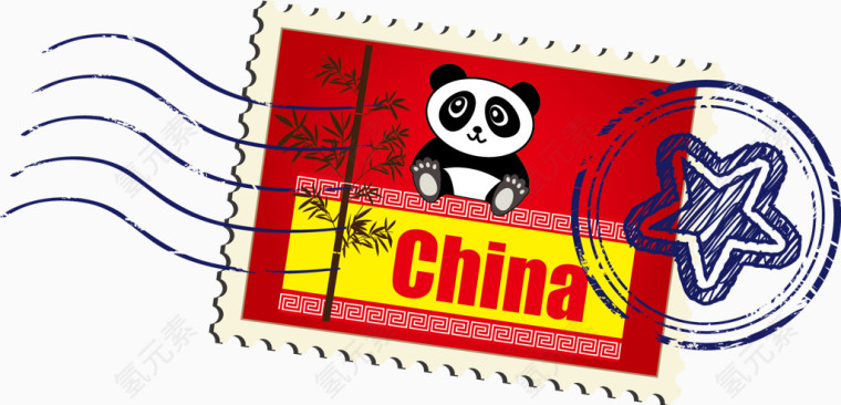 邮票中国矢量
