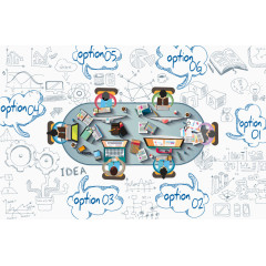 矢量办公扁平设计