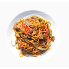 美味黑椒粉牛肉面美食